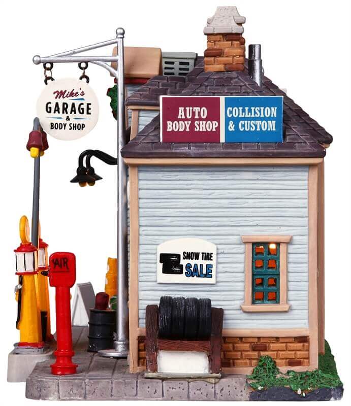 lemax-mike-s-auto-repair-body-shop-b-timent-miniature-illumin image 2