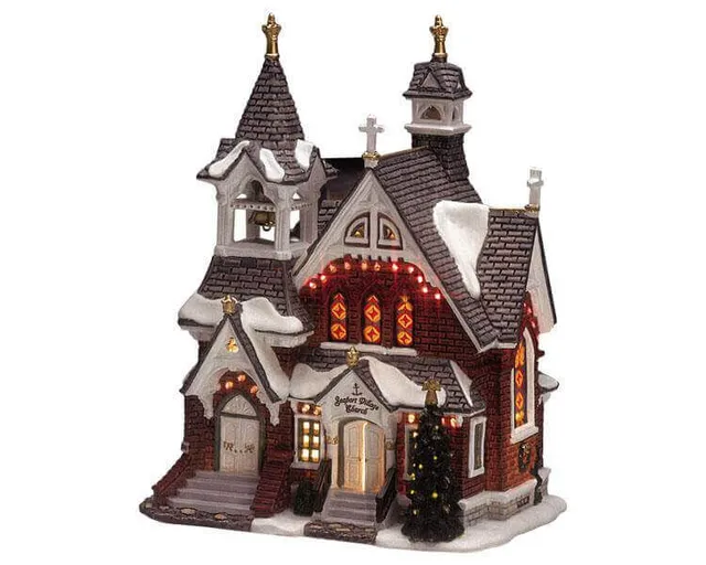 lemax-seaport-village-church-glise-miniature-de-village image 1