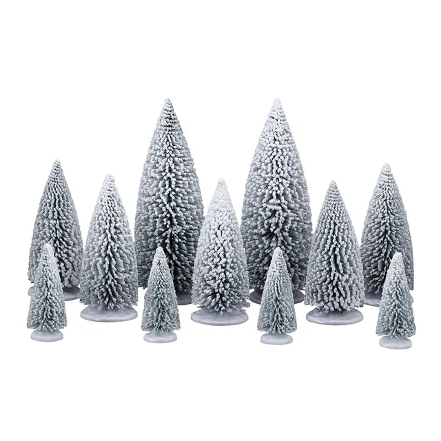 lemax-white-pine-trees-lot-sapins-enneig-s image 1