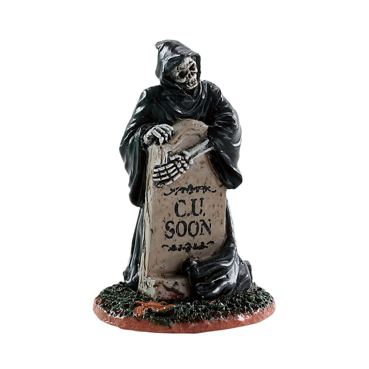 lemax-grim-reaper-tombstone-pierre-tombale-miniature-halloween image 1