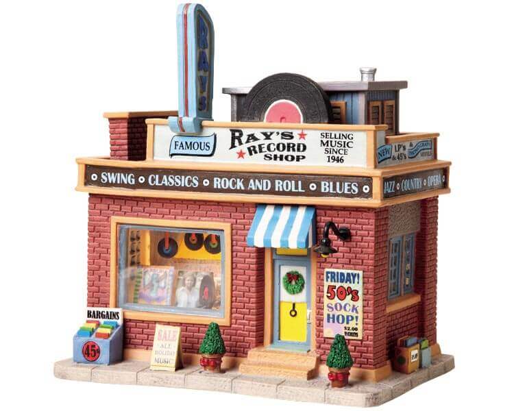 lemax-ray-s-record-shop-b-timent-miniature-village image 4