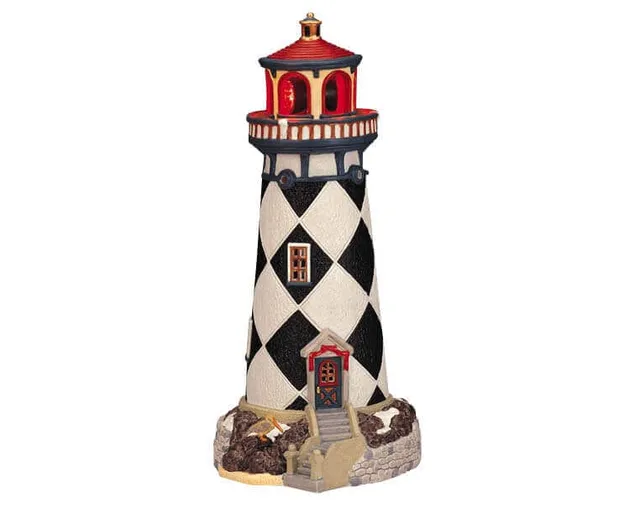lemax-craggy-point-lighthouse-phare-miniature-de-collection-illumin image 1