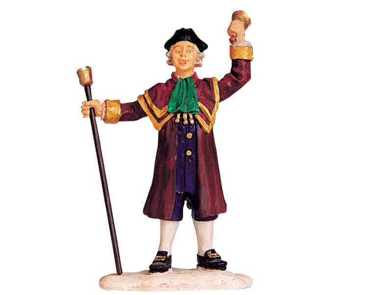 lemax-town-crier-figurine-crieur-public-miniature image 2