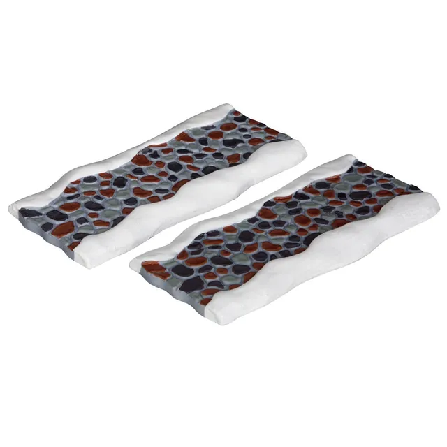 lemax-2-pc-stone-road-straight-route-miniature-droite image 1
