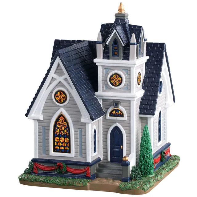lemax-cedar-crest-fellowship-church-miniature-glise-de-village image 1