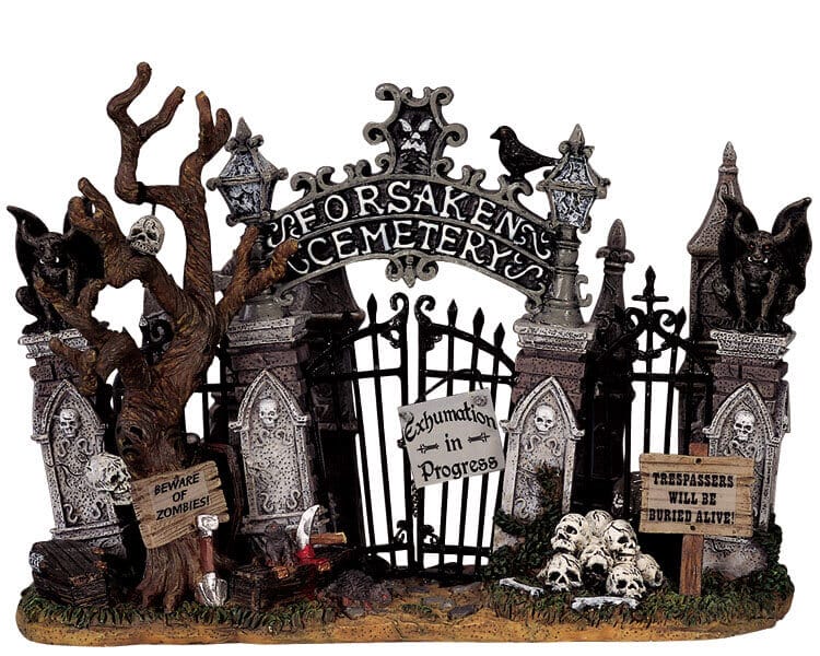 lemax-cemetery-gate-portail-miniature-spooky-town image 1