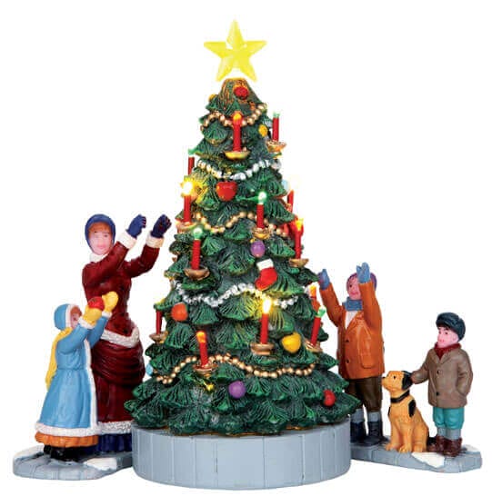 lemax-the-village-tree-set-of-3-lot-sapins-miniatures image 1