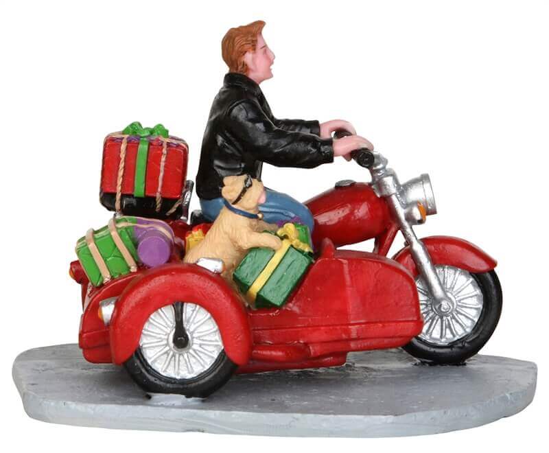 lemax-side-car-santa-figurine-miniature-no-l-moto-avec-side-car image 2
