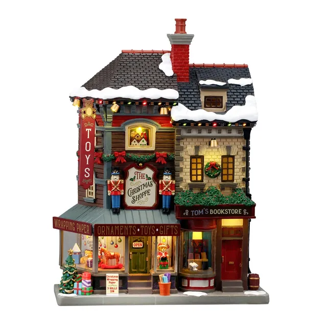 lemax-the-christmas-shoppe-boutique-miniature-caddington image 1