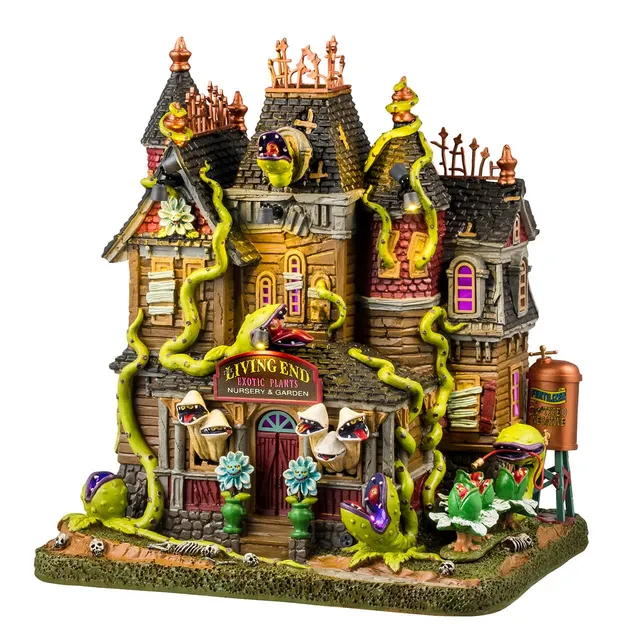 lemax-spooky-town-the-living-end-b-timent-hant-lumineux image 1