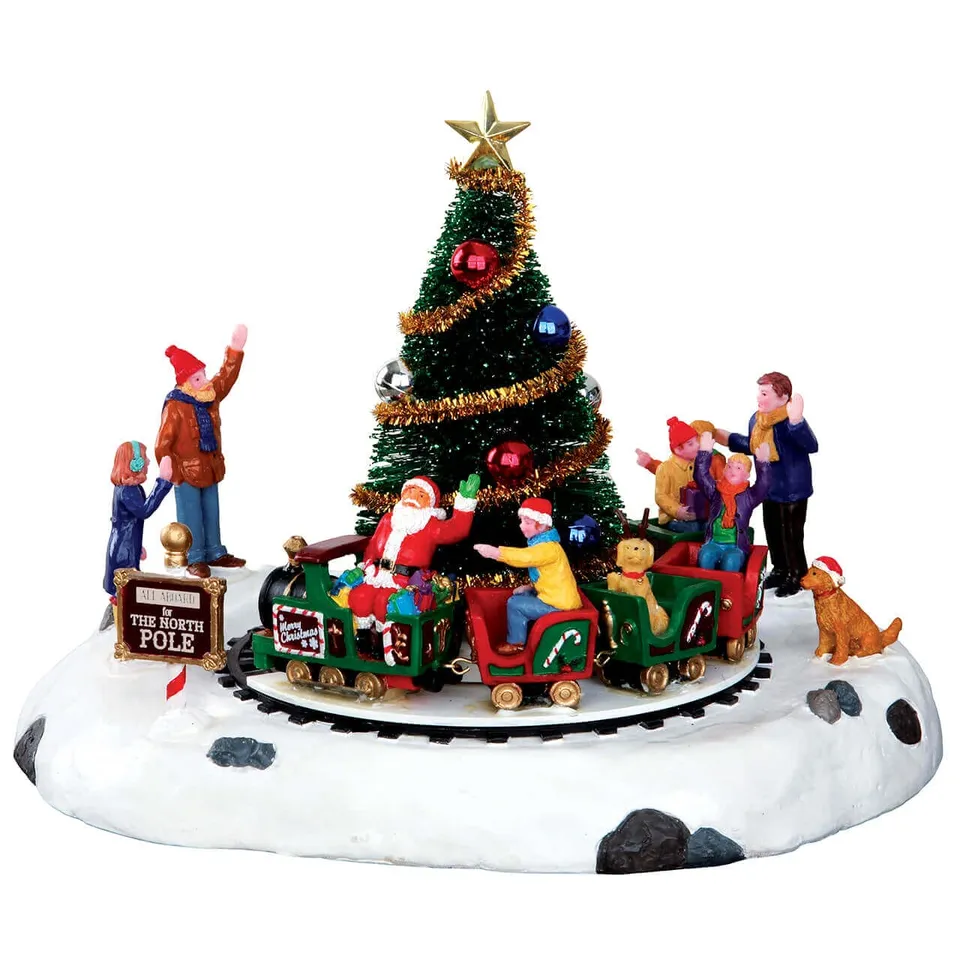 lemax-santa-s-kiddie-train-man-ge-de-no-l-anim-avec-p-re-no-l-et-enfants image 1