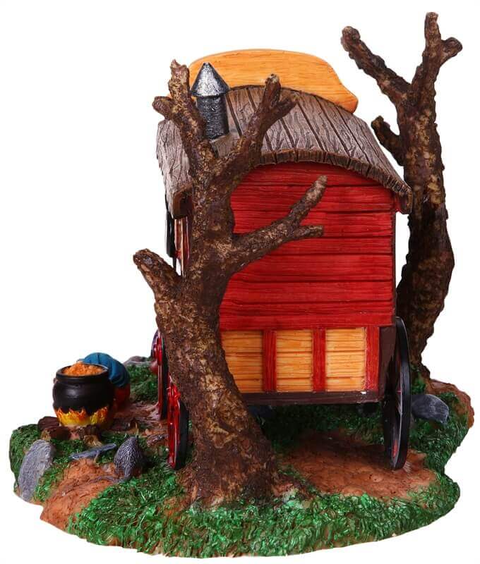 lemax-spooky-town-gypsy-wagon-roulotte-hant-e-lumineuse image 3