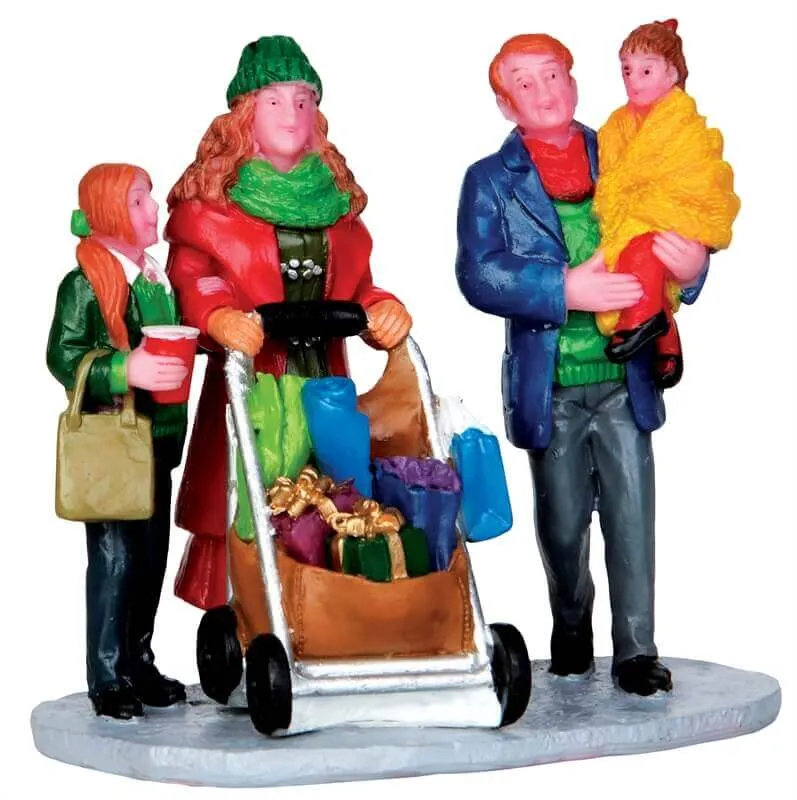 lemax-christmas-shopping-with-mom-and-dad-figurine-miniature-famille image 1