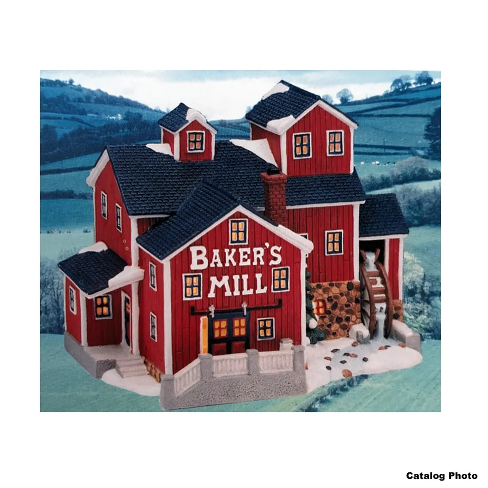 lemax-baker-s-mill-moulin-boulangerie-miniature-de-village image 1