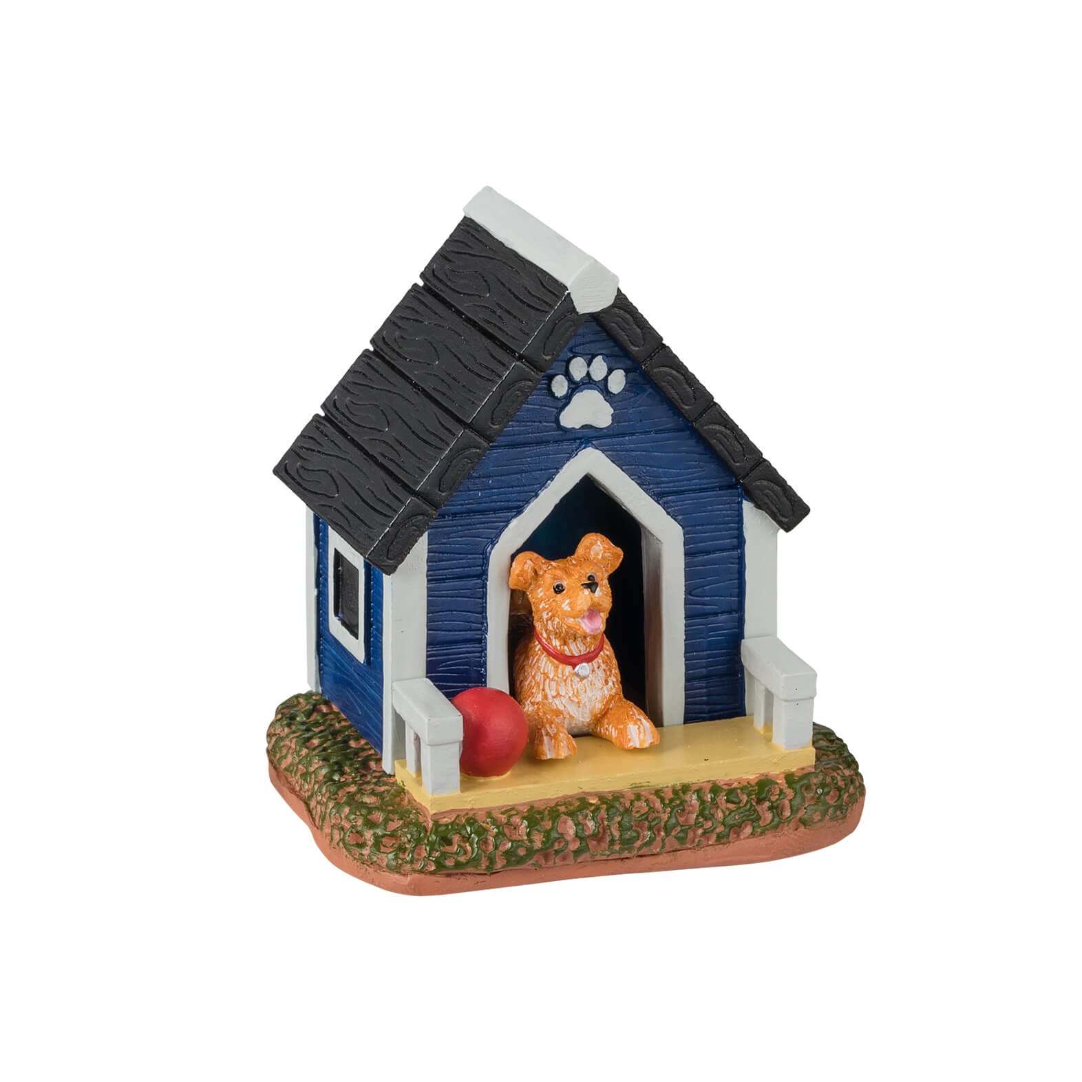 lemax-fluffy-s-house-niche-miniature-chien-fluffy-et-sa-balle image 1