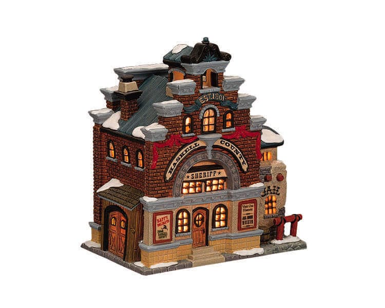 lemax-haskell-county-sheriff-b-timent-sh-rif-village-miniature image 1