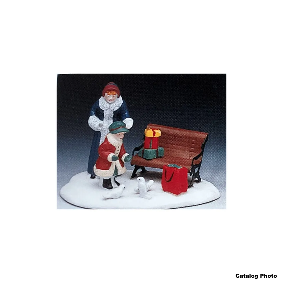 lemax-feeding-birds-figurine-miniature image 1