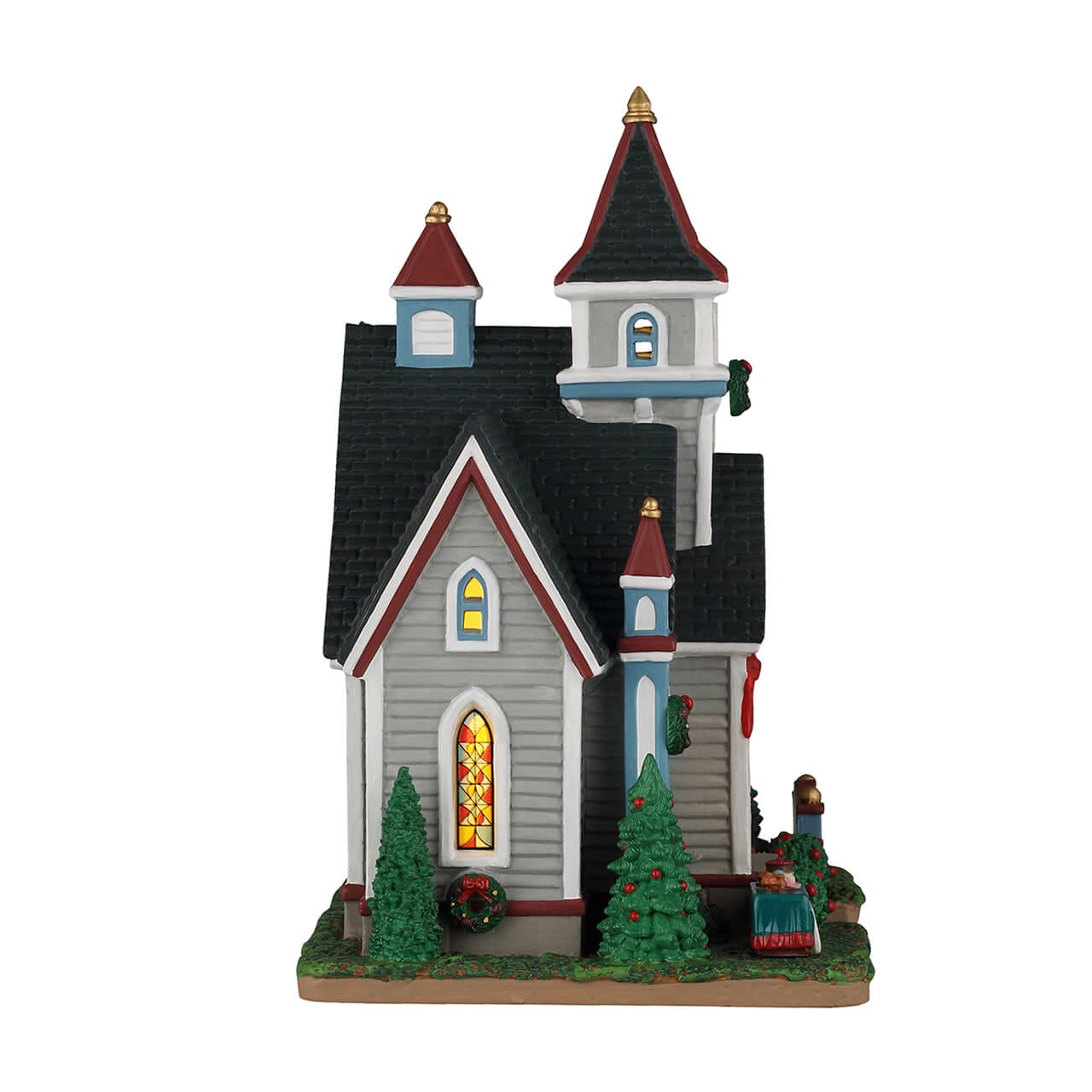 lemax-spruce-valley-church-glise-illumin-e-village-caddington image 2