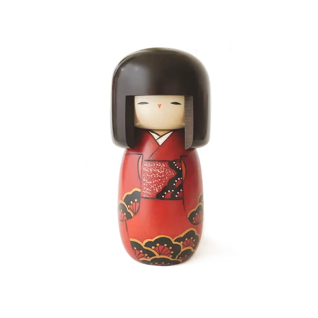 usaburo-kokeshi-yorokobi-joie-grande-kokeshi-prunier-210-mm image 1