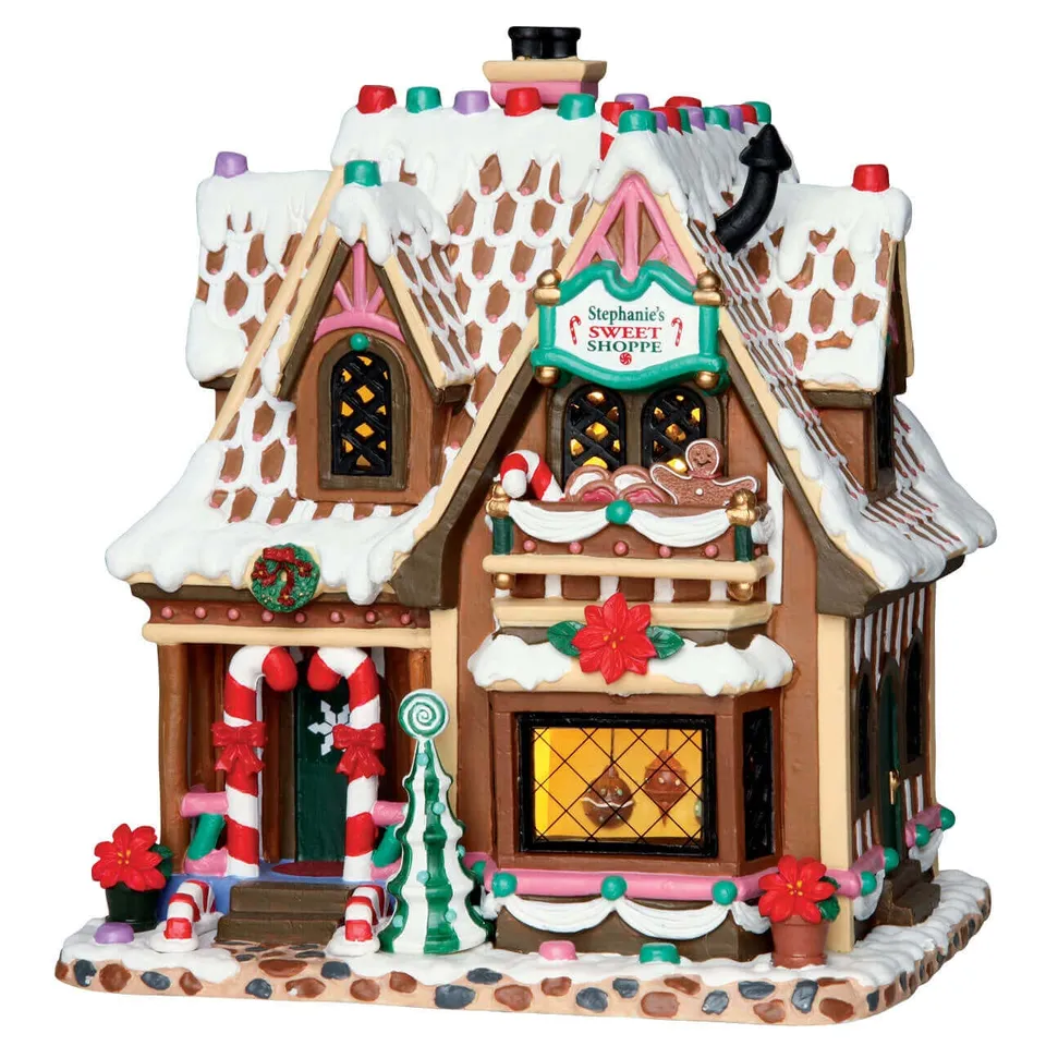 lemax-stephanie-s-sweet-shoppe-boutique-miniature-gourmande-sugar-n-spice image 1