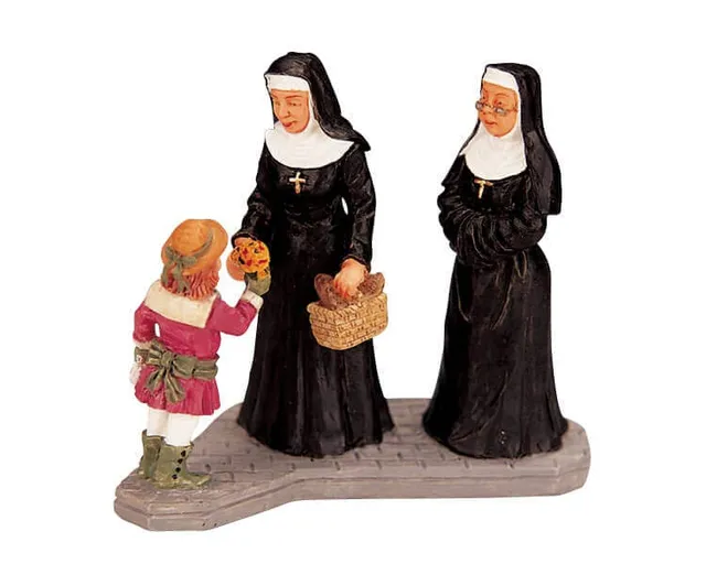 lemax-flowers-for-sister-figurine-miniature-fleurs image 1