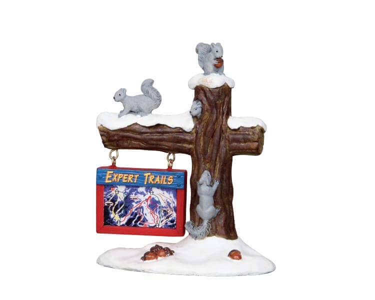 lemax-ski-map-plan-des-pistes-miniature-village-hiver image 1