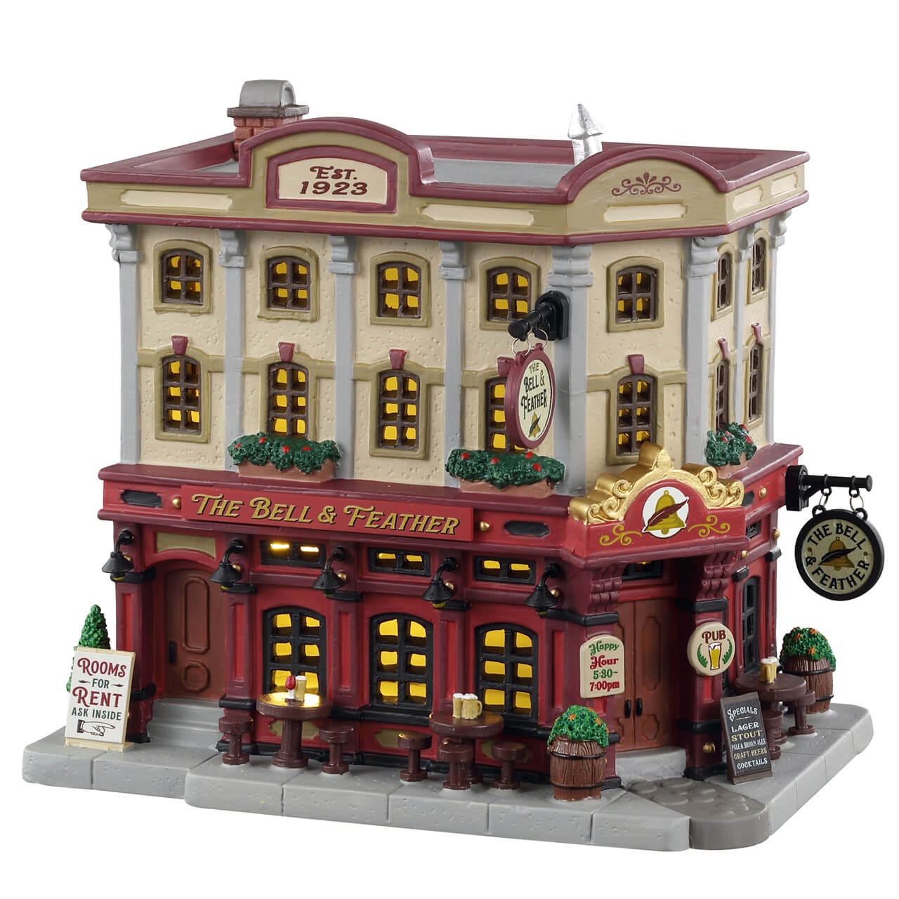 lemax-the-bell-feather-pub-caddington-miniature image 1
