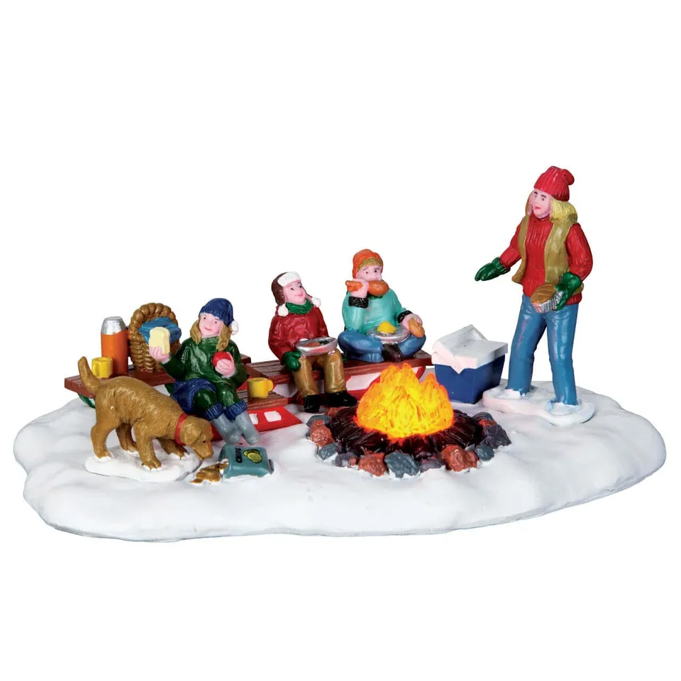 lemax-sledding-potluck-figurine-sc-ne-de-luge-miniature image 1