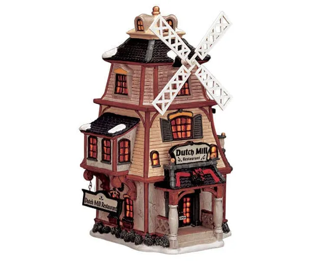 lemax-dutch-mill-restaurant-b-timent-miniature-moulin image 1