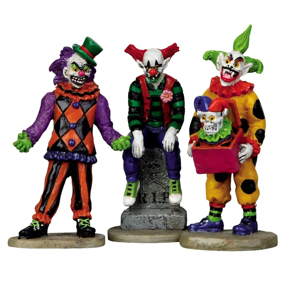 lemax-evil-sinister-clowns-lot-de-3-figurines-clowns-d-halloween image 1
