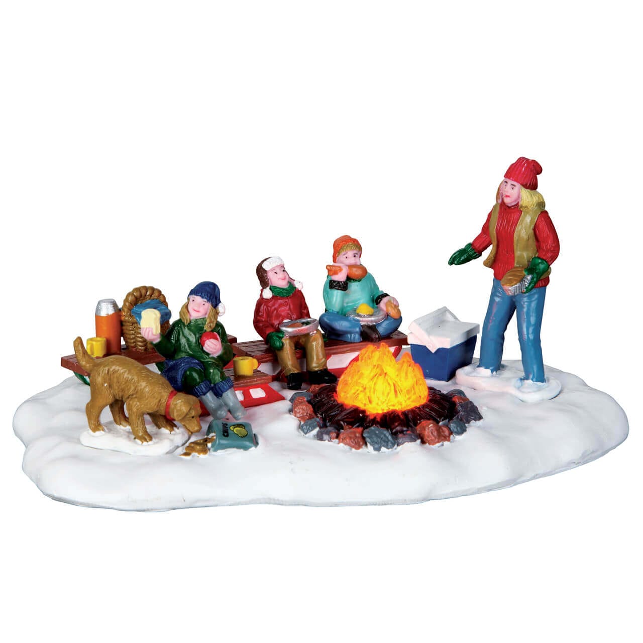 lemax-sledding-potluck-figurine-sc-ne-de-luge-miniature image 5