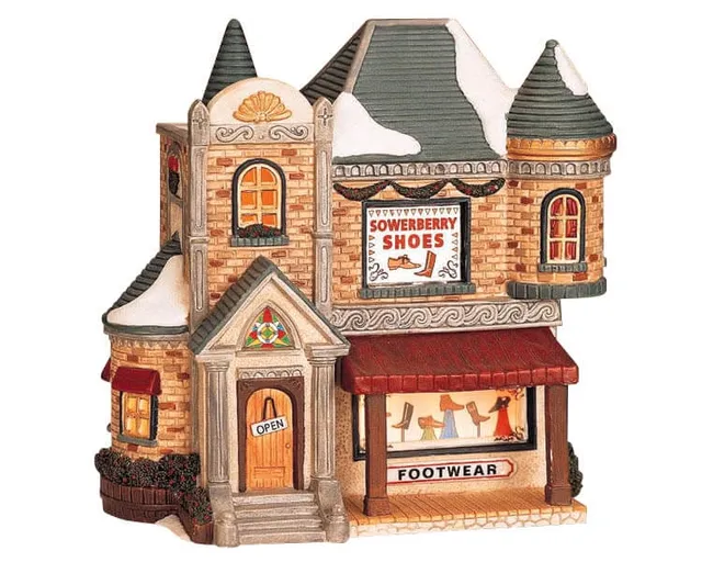lemax-sowerberry-shoes-boutique-miniature-village-de-no-l image 1