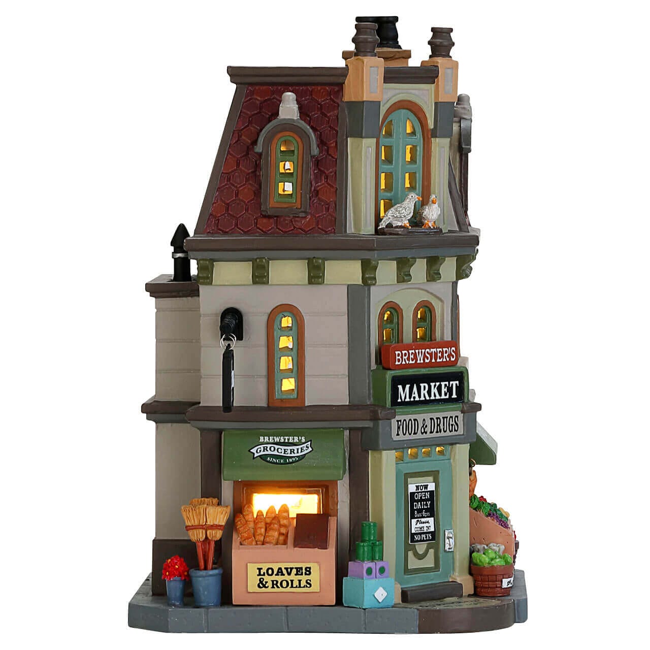 lemax-brewster-s-market-b-timent-picerie-march-lumineux image 3