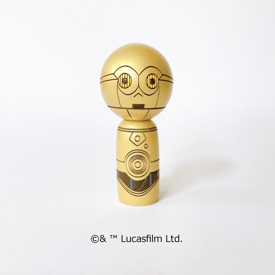 usaburo-kokeshi-star-wars-c-3po-poup-e-kokeshi-artisanale image 1