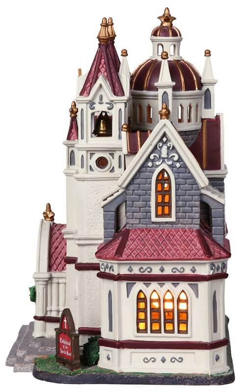 lemax-cathedral-of-the-sacred-heart-glise-village-miniature image 3