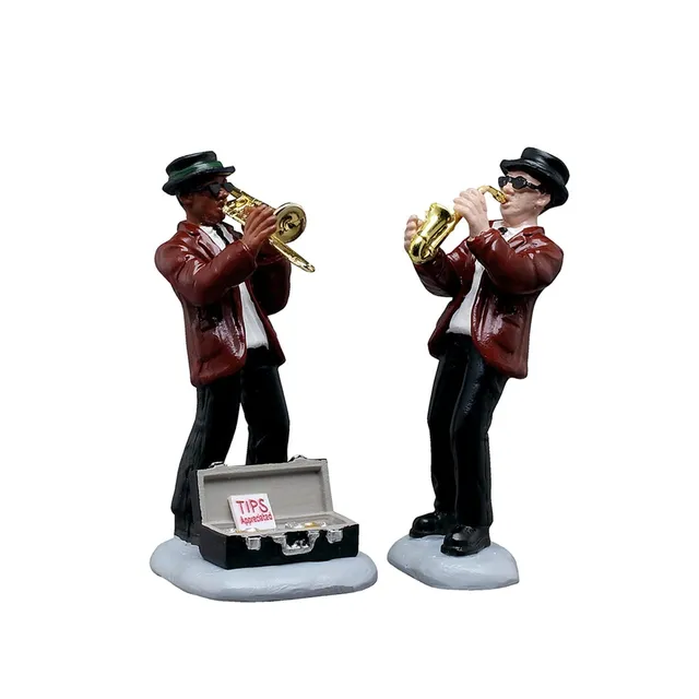 lemax-jazz-duo-figurine-duo-de-jazz-village-de-no-l image 1
