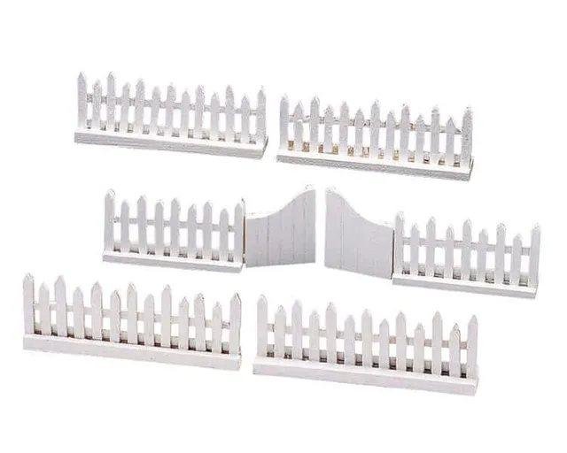 lemax-wooden-picket-fence-swing-door-miniature-artisanale-de-collection image 1