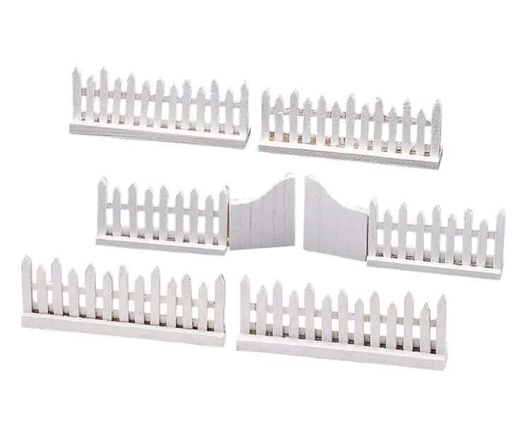 lemax-wooden-picket-fence-swing-door-miniature-artisanale-de-collection image 1