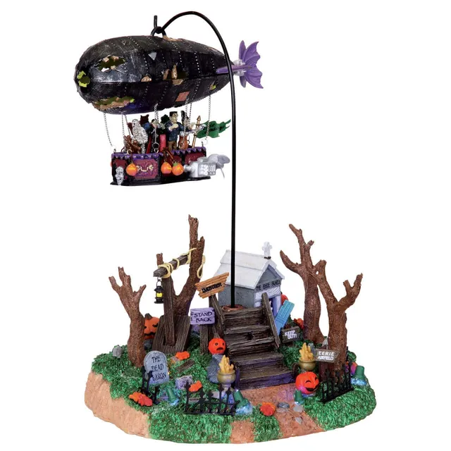 lemax-dreaded-zeppelin-dirigeable-anim-spooky-town image 1
