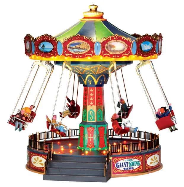 lemax-the-giant-swing-ride-man-ge-anim-lumineux image 1