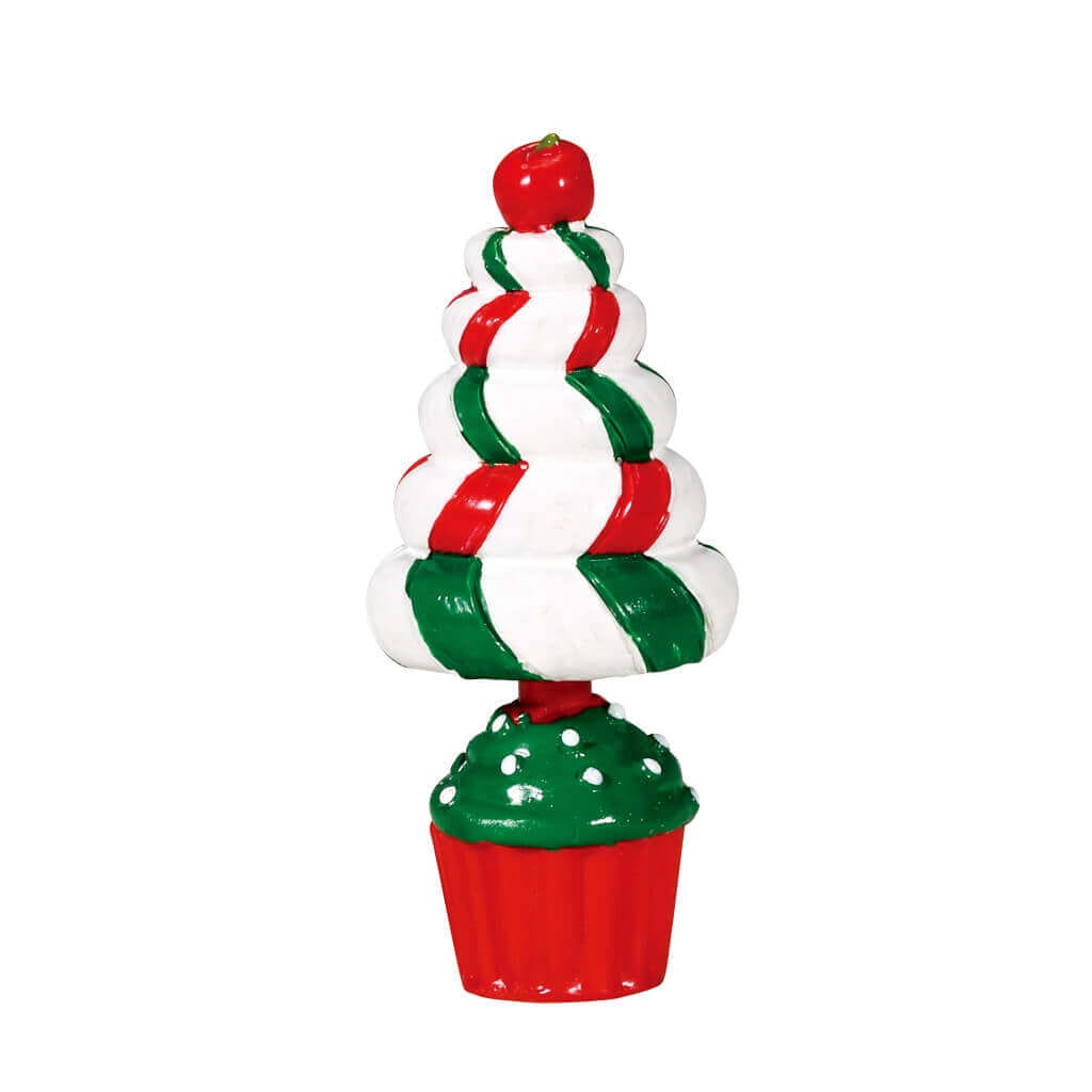 lemax-peppermint-tree-topiary-d-coration-topiaire-menthe-sugar-n-spice image 1