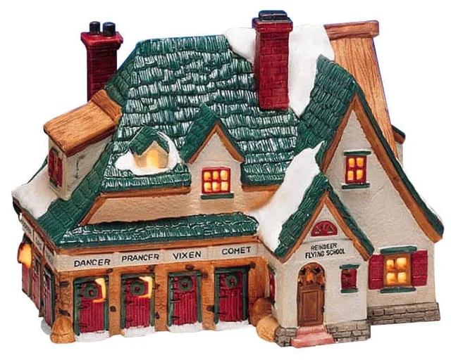lemax-reindeer-flying-school-figurine-cole-de-rennes image 1