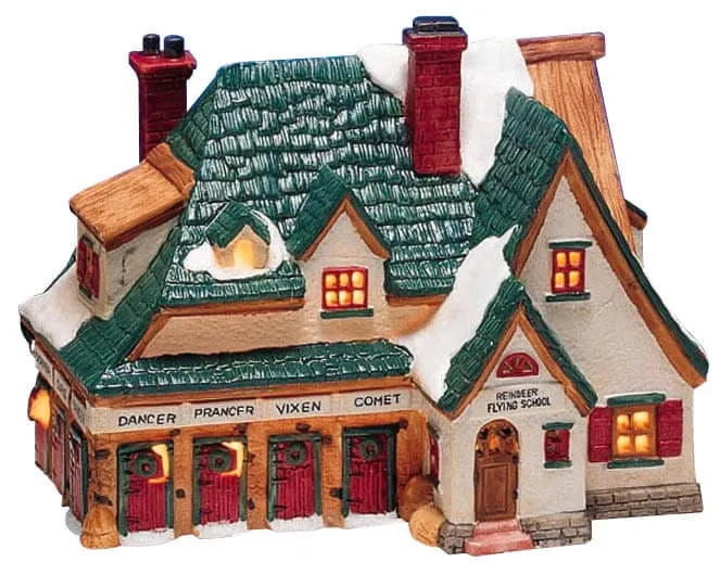 lemax-reindeer-flying-school-figurine-cole-de-rennes image 1
