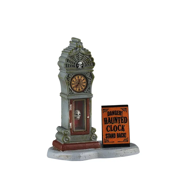 lemax-haunted-clock-quarantine-horloge-hant-e-spooky-town image 1