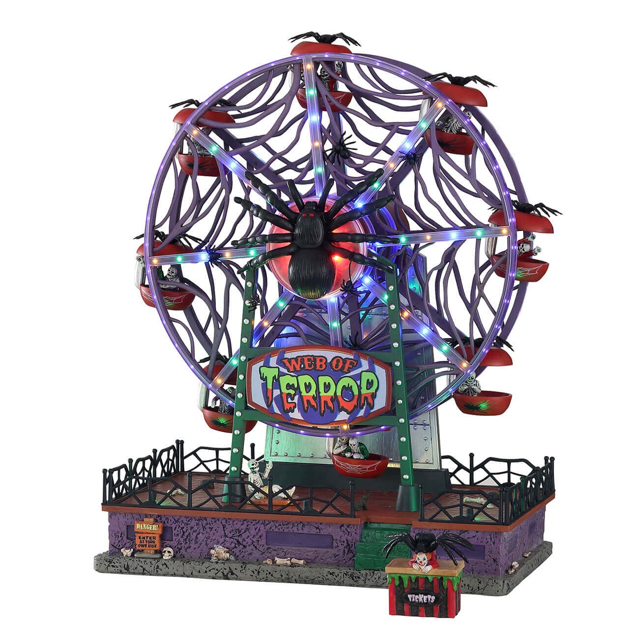 lemax-web-of-terror-ferris-wheel-grande-roue-hant-e-spooky-town image 1