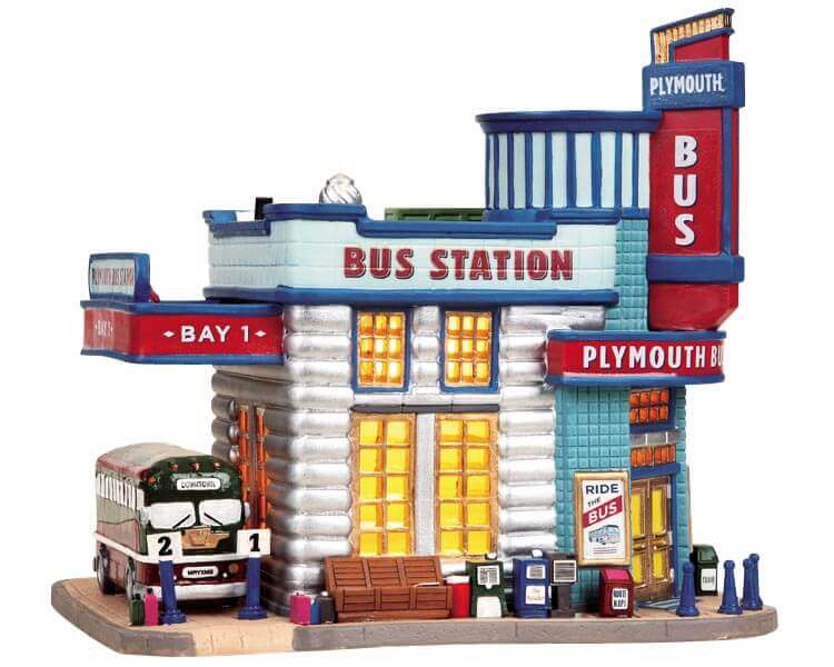 lemax-plymouth-bus-station-b-timent-miniature-gare-routi-re image 1