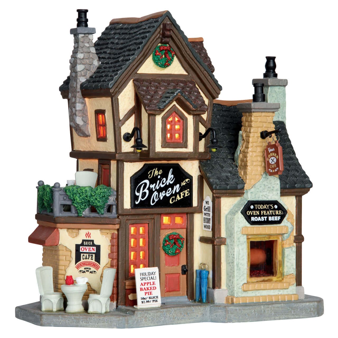 lemax-the-brick-oven-cafe-miniature-b-timent-caf-de-village image 1