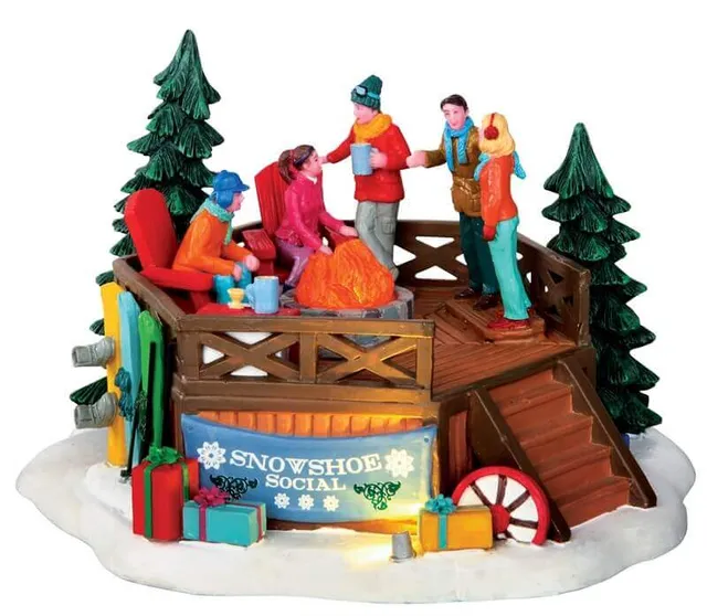 lemax-snowshoe-social-figurine-miniature-d-hiver image 1