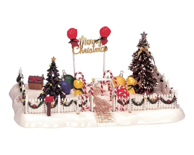 lemax-candy-cane-lane-d-cor-miniature-rue-de-no-l image 1