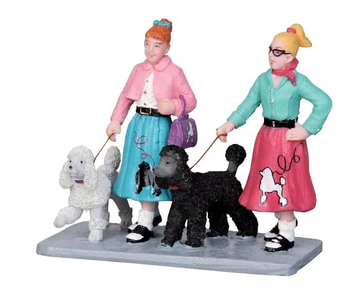 lemax-poodlemania-figurine-miniature-caniches-collection image 1